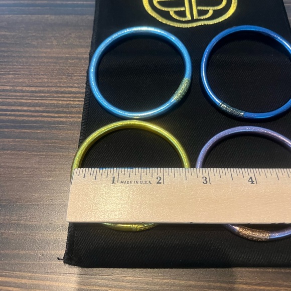 New! BudhaGirl Multi Color All Weather Bangles Bracelets Medium - Picture 6 of 15